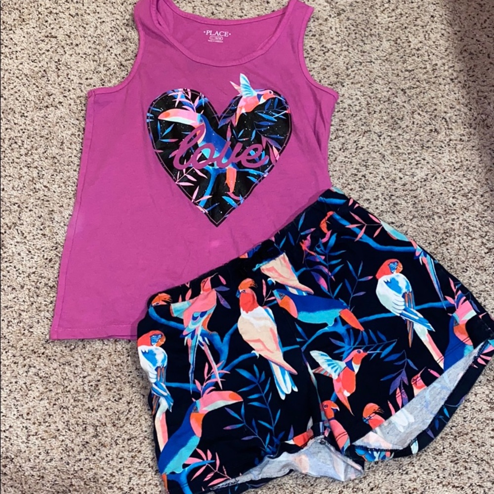 Graphic tank with Matching Shorts
